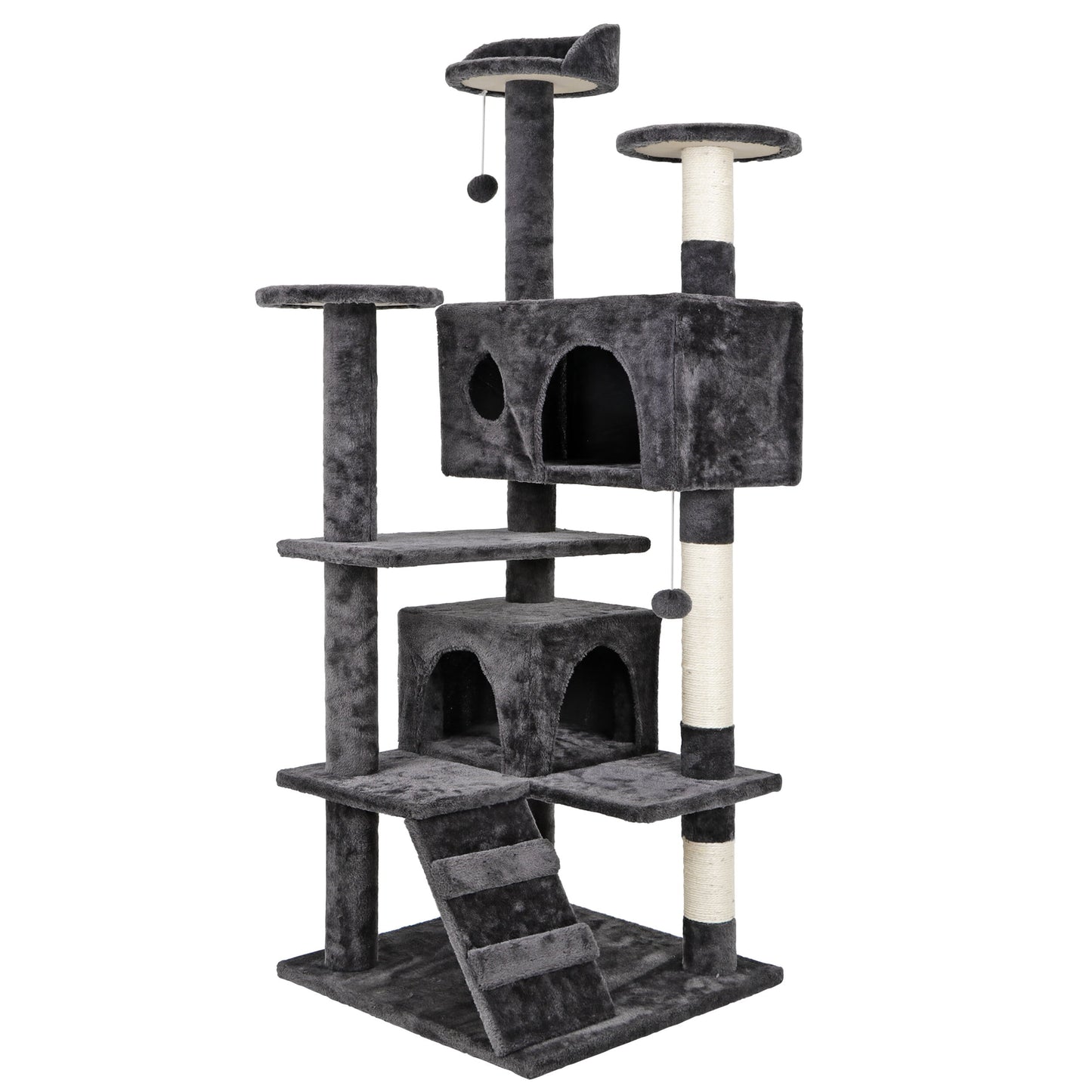 TowerPaws™ – 53" Cat Tree with Condos & Scratching Posts