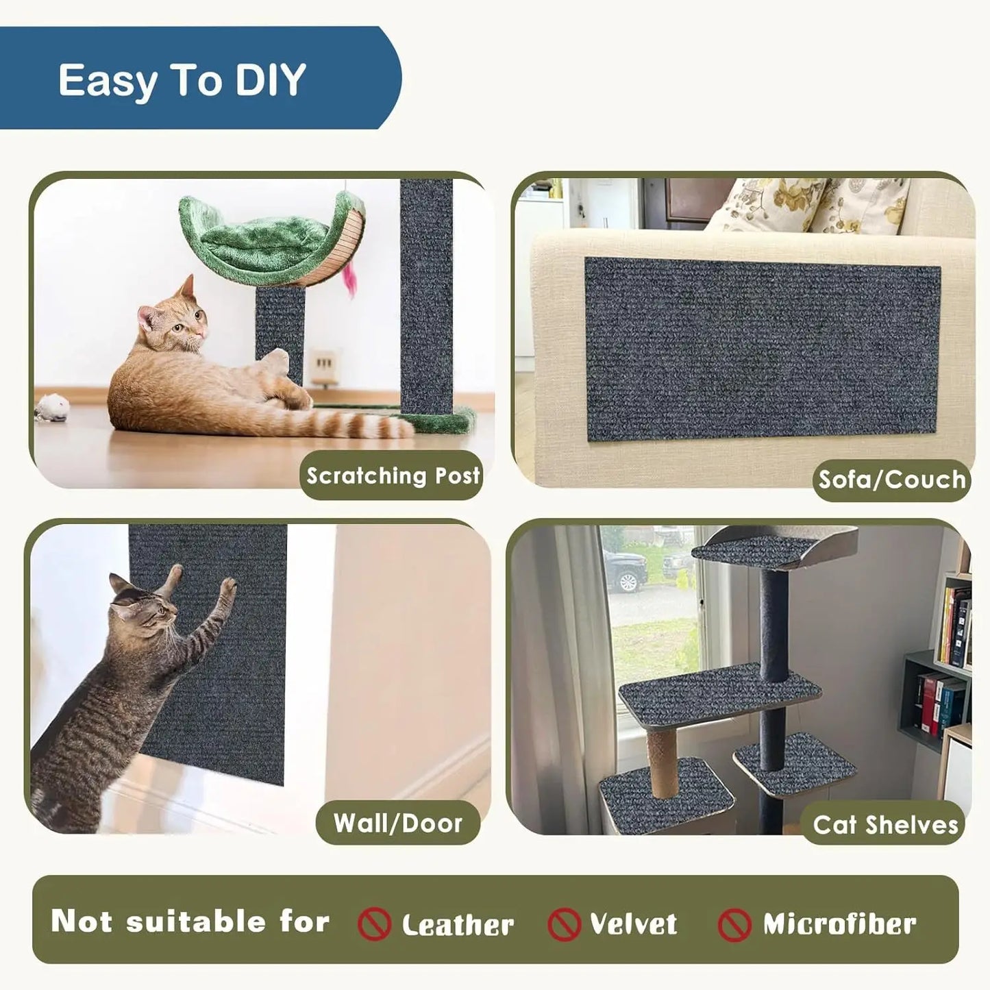 CatClimb™ – Adhesive Scratch & Climb Carpet for Cats