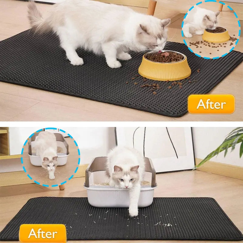 LitterLock™ – Dual-Layer Cat Litter Trapping Mat