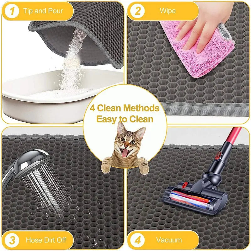 LitterLock™ – Dual-Layer Cat Litter Trapping Mat