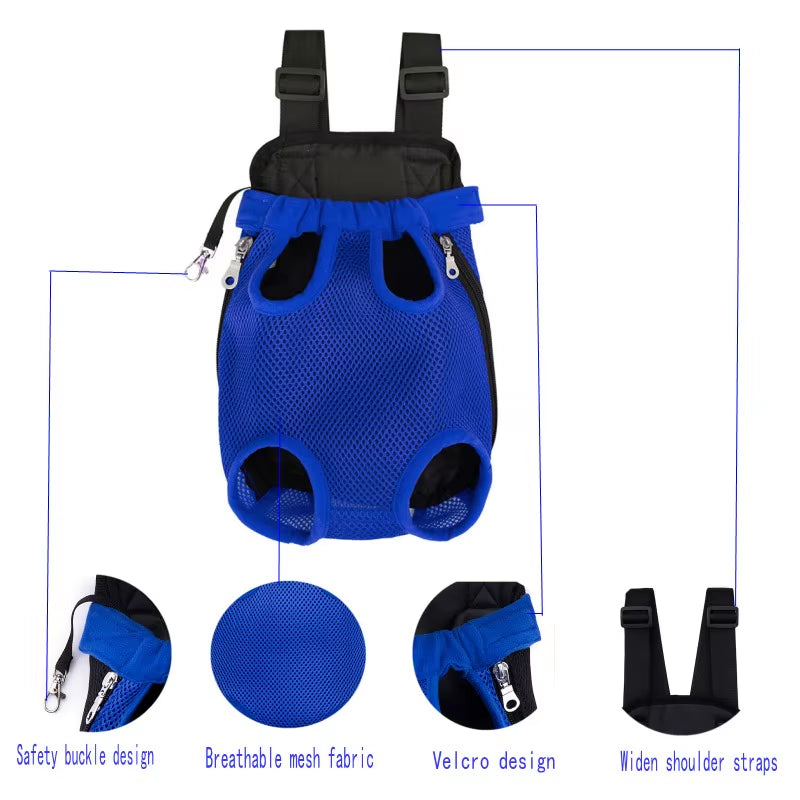 PawPouch™ – Front-Facing Pet Carrier Backpack