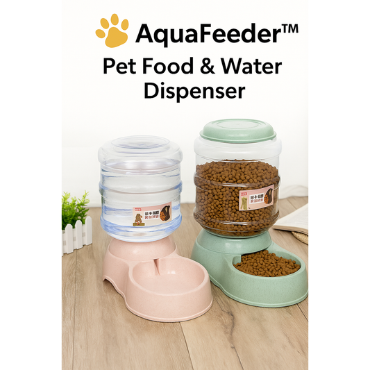 AquaFeeder™ – Pet Food & Water Dispenser