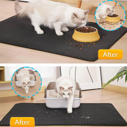 LitterLock™ – Dual-Layer Cat Litter Trapping Mat