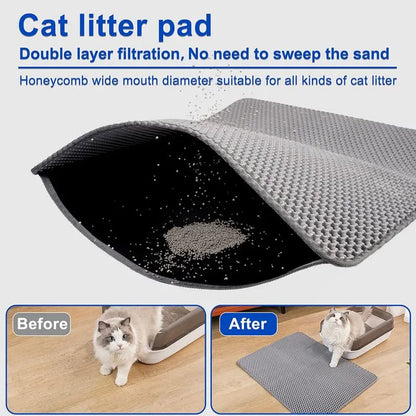 LitterLock™ – Dual-Layer Cat Litter Trapping Mat